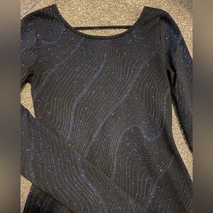 Eclipse - Dark Blue Sparkly Bodycon Dress